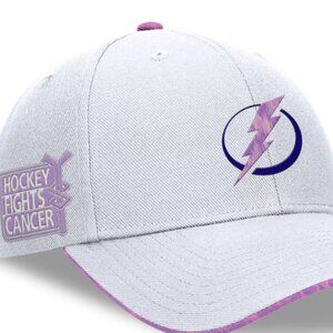 Tampa Bay Lightning Fanatics Authentic Pro Hockey Fights Cancer Adjustable Hat